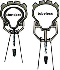 standard tube and tire vs tubeless tire